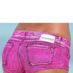 KangaROOS Bikini-Hotpants »Patty«, in angesagter Jeans-Optik Pink, Schwarz