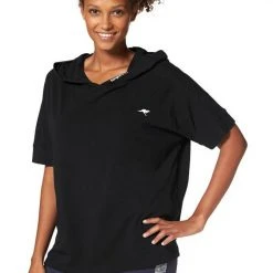 KangaROOS T-Shirt Petrol, Schwarz