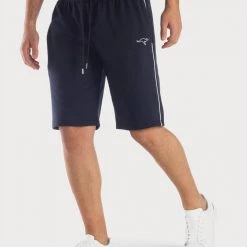 KangaROOS Relaxshorts mit kleinem Logodruck Schwarz, Navy