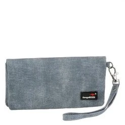 KangaROOS Geldbörse, mit praktischer Handschlaufe Blau, Schwarz