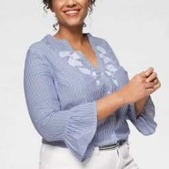 KangaROOS Hemdbluse mit Volants am Ärmel und Blumen-Stickerei vorne 19 KangaROOS Hemdbluse mit Volants am Ärmel und Blumen-Stickerei vorne -KANGAROOS Verkäufe 30207804