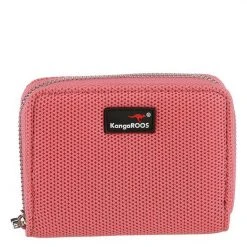 KangaROOS Geldbörse, im praktischem Format Blau, Schwarz, Koralle