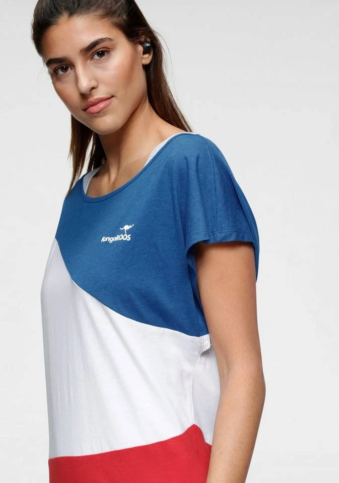 KangaROOS 2-in-1-Kleid (2-tlg) in sommerlicher zweiteiliger Kombination Kleid und Shirt Grau-weiß-gestreift | schwarz, Marine-koralle-gestreift | marine, Royalblau-rot-weiß | hellgrau-meliert, Blau-rosa 3 KangaROOS 2-in-1-Kleid (2-tlg) in sommerlicher zweiteiliger Kombination Kleid und Shirt Grau-weiß-gestreift | schwarz, Marine-koralle-gestreift | marine, Royalblau-rot-weiß | hellgrau-meliert, Blau-rosa – Bild 3