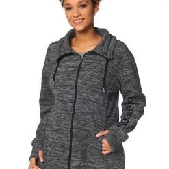 KangaROOS Fleecejacke »FLEECEJACKE« Große Größen Marine (Fleecejacke aus nachhaltigem Material), Anthrazit (Fleecejacke aus nachhaltigem Material), Anthrazit, Marine