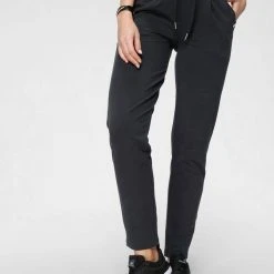 KangaROOS Jogginghose mit kleinen Bundfalten Schwarz, Marine