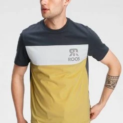 KangaROOS T-Shirt Rot-navy-mehrfarbig, Gelb-navy-mehrfarbig