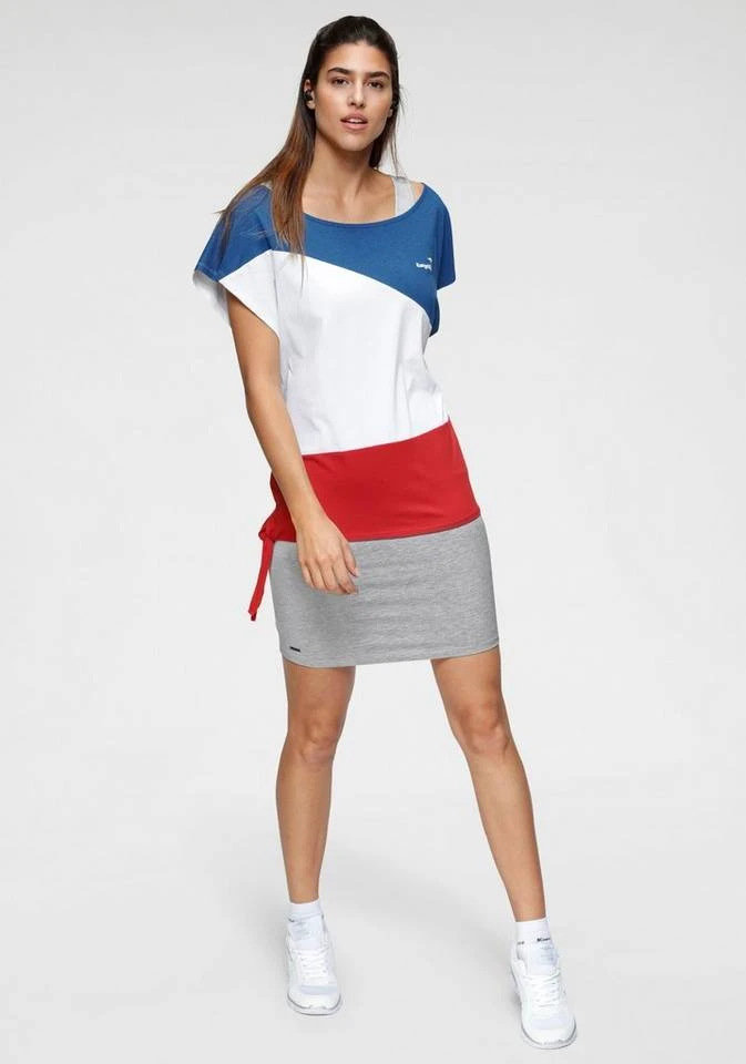 KangaROOS 2-in-1-Kleid (2-tlg) in sommerlicher zweiteiliger Kombination Kleid und Shirt Grau-weiß-gestreift | schwarz, Marine-koralle-gestreift | marine, Royalblau-rot-weiß | hellgrau-meliert, Blau-rosa 5 KangaROOS 2-in-1-Kleid (2-tlg) in sommerlicher zweiteiliger Kombination Kleid und Shirt Grau-weiß-gestreift | schwarz, Marine-koralle-gestreift | marine, Royalblau-rot-weiß | hellgrau-meliert, Blau-rosa – Bild 5