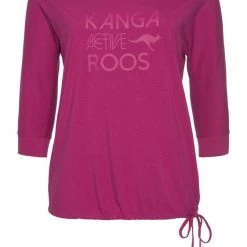 KangaROOS 3/4-Arm-Shirt Beere, Schwarz