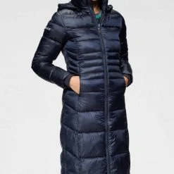 KangaROOS Steppmantel mit abnehmbarer Kapuze Marine, Dunkelgrün, Dunkelgrau, Schwarz