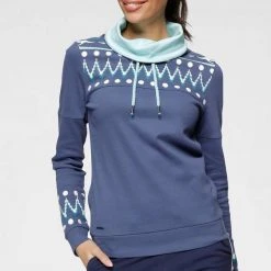 KangaROOS Sweatshirt mit trendigem Druck vorn und an den Ärmeln Rosa-blau-bedruckt, Offwhite-rosa-bedruckt, Blau-mint-bedruckt, Anthrazit-hellgrau-bedruckt