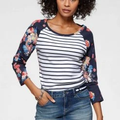 KangaROOS 3/4-Arm-Shirt im angesagten Mustermix